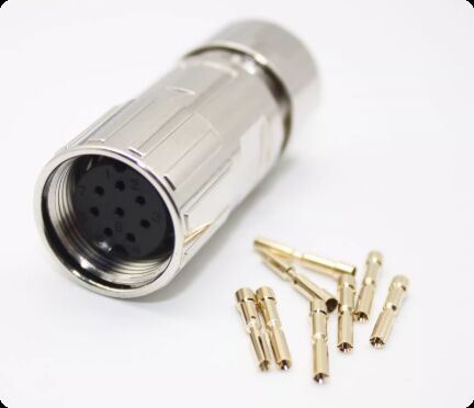 Suitable for Siemens V90 servo encoder plug, 8-pin straight plug with 2 locks, 6FX2003-0DB13 connector