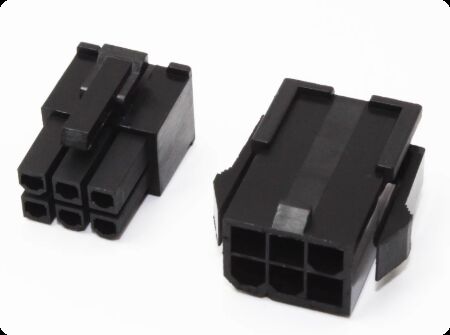 Delta Servo Motor Encoder Connector with Crimp/Solder Termination for 18-24 AWG Wires and Wide -40℃ to +105℃ Temperature Range