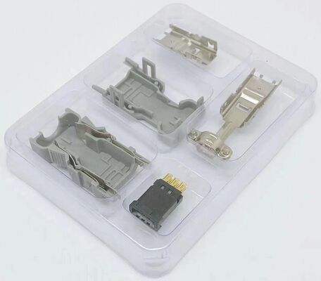 1000V Voltage Rating Moog ITT Servo Motor Connector with Silver Pin Golded Pin for Industrial Automation