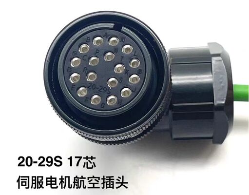 Inovance servo motor encoder plug 20-29 elbow, 17 pins